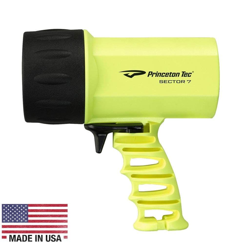 Princeton Tec Sector 7 LED Spotlight - Neon Yellow - Outdoor | Flashlights,Camping | Flashlights - Princeton Tec
