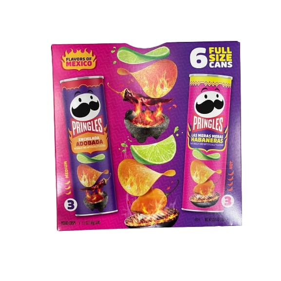 Pringles Flavor Of Mexico Variety Pack 6 x 5.5 oz. - Pringles