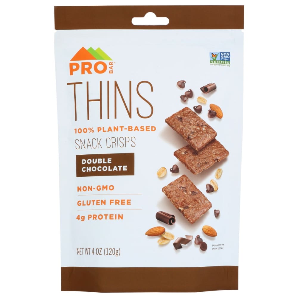 PROBAR: Double Chocolate Thins 4 oz (Pack of 5) - PROBAR