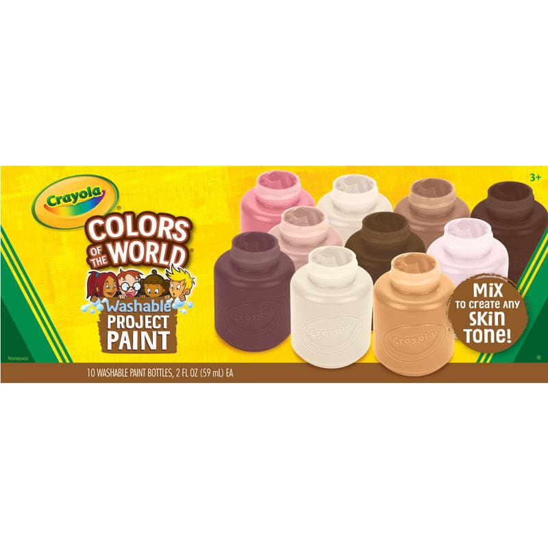 Project Paint 2Oz 10Ct Colors Of The World (Pack of 6) - Paint - Crayola LLC