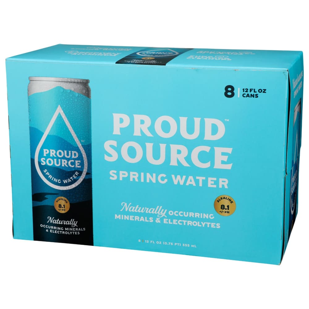 PROUD SOURCE: Water Alkalin Natural 8Pk 96 FO (Pack of 2) - Grocery > Beverages > Water - PROUD SOURCE