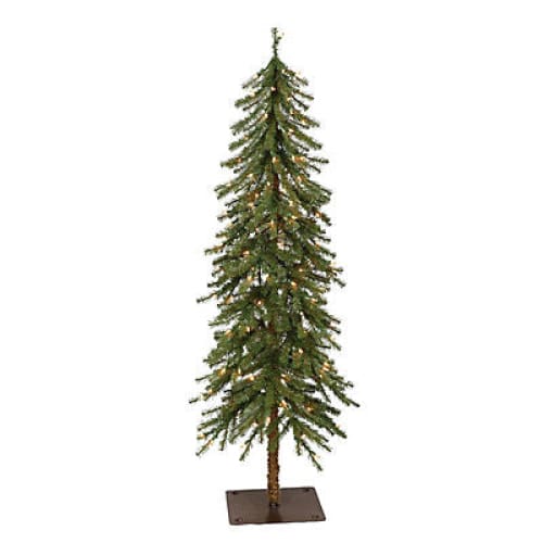 Puleo International 6’ Alpine Artificial Pre-Lit Tree with 200 ct. Lights - Home/Seasonal/Holiday/Holiday Decor/Christmas Trees/ -