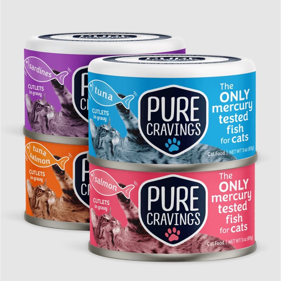 PURE CRAVINGS: Cat Seafood Variety Pack 12 Count 3 oz - Pet > Cat > Cat Food - PURE CRAVINGS