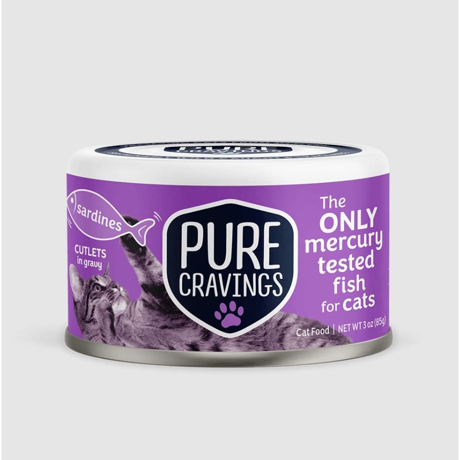 PURE CRAVINGS: Sardines Cutlets in Gravy 3 oz (Pack of 5) - Pet > Cat > Cat Food - PURE CRAVINGS