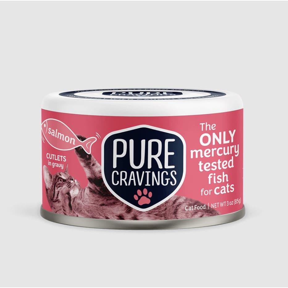 PURE CRAVINGS: Wild Salmon Cutlets in Gravy 3 oz (Pack of 5) - Pet > Cat > Cat Food - PURE CRAVINGS
