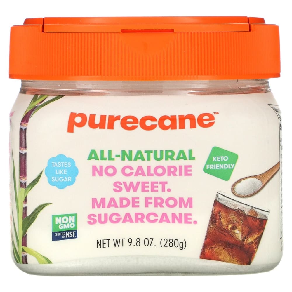 PURECANE: Zero Calorie Spoonable Canister 9.8 oz (Pack of 2) - Cooking & Baking > Sugars & Sweeteners - PURECANE