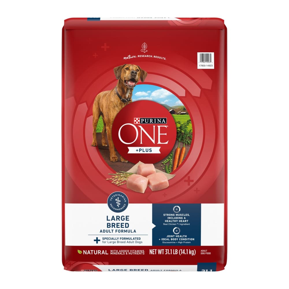 Purina ONE SmartBlend Natural Large Breed Formula Adult Dry Dog Food 31.1 lbs. - Purina