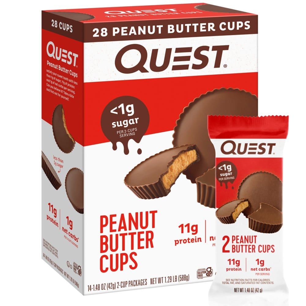 Quest Nutrition Peanut Butter Cups (28 ct.) - New Health & Wellness - ShelHealth