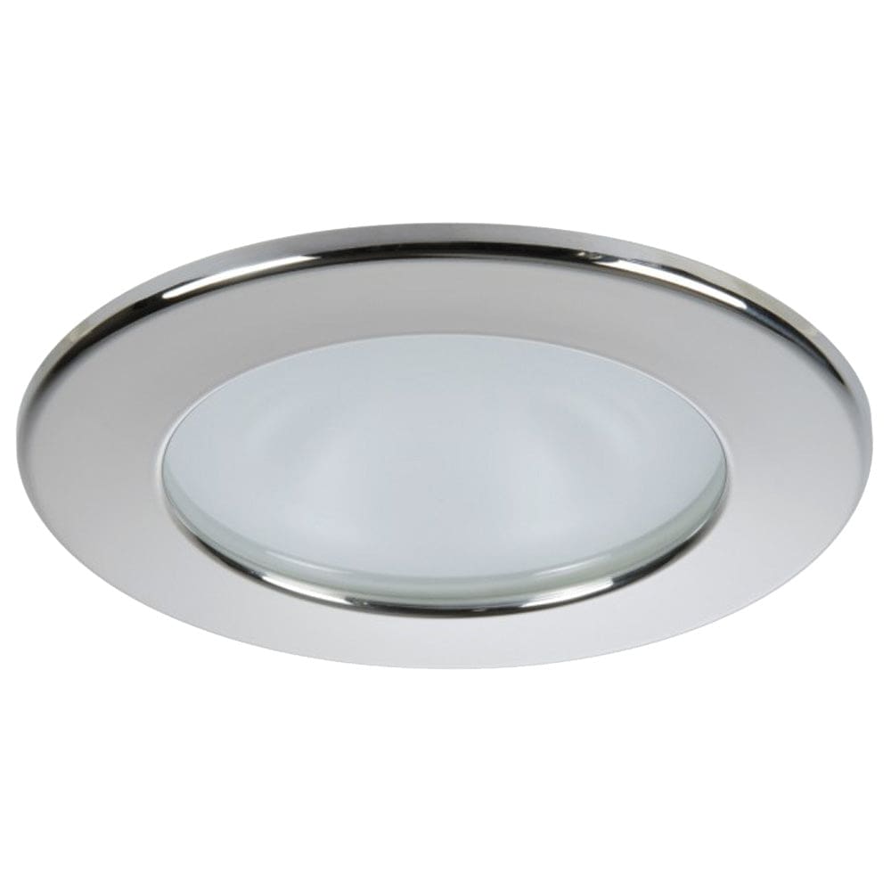 Quick Kai XP Downlight LED - 6W IP66 Screw Mounted - Round Stainless Bezel Round Warm White Light - Lighting | Dome/Down Lights - Quick