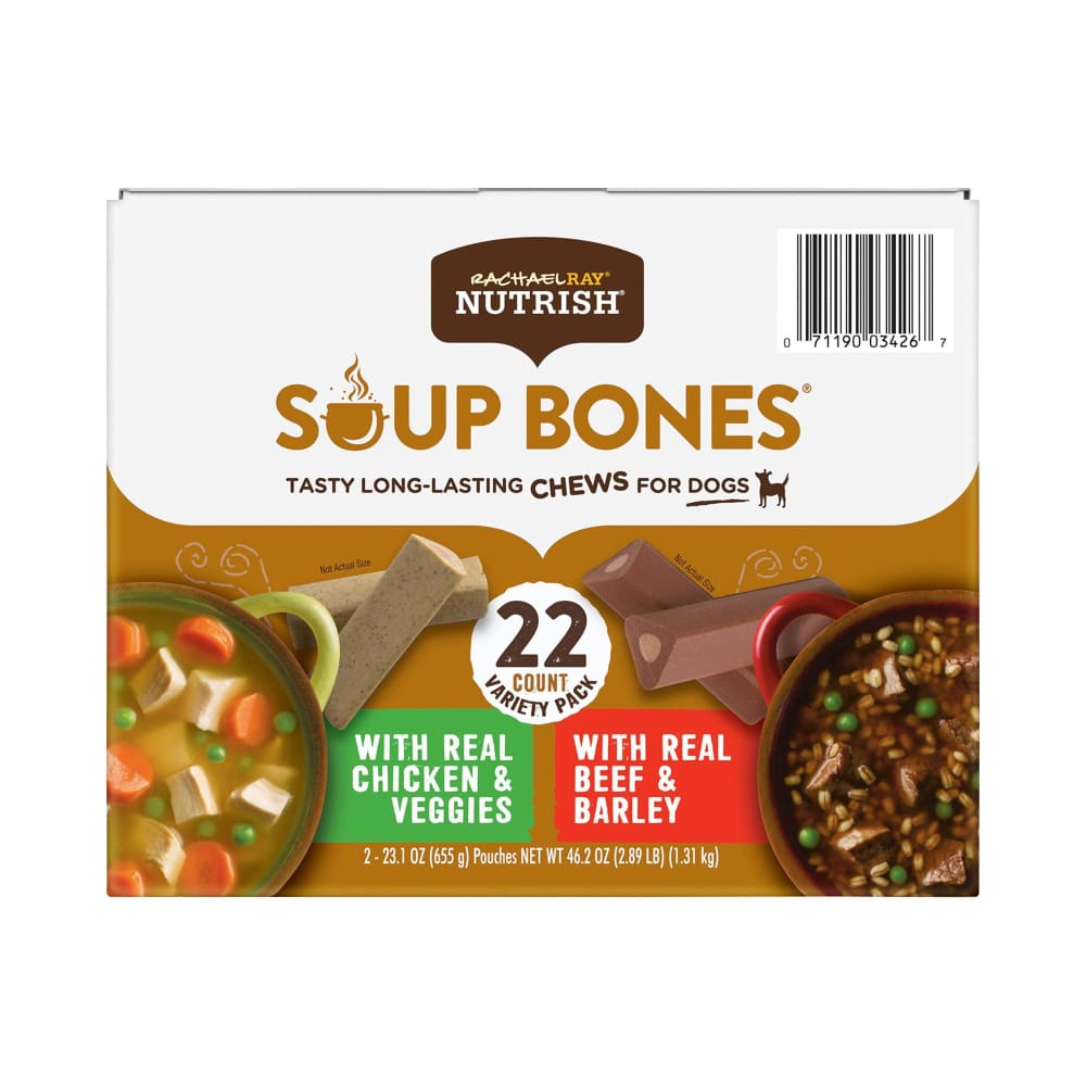 Rachael Ray Nutrish Soup Bones Variety Pack, 22 ct. ShelHealth