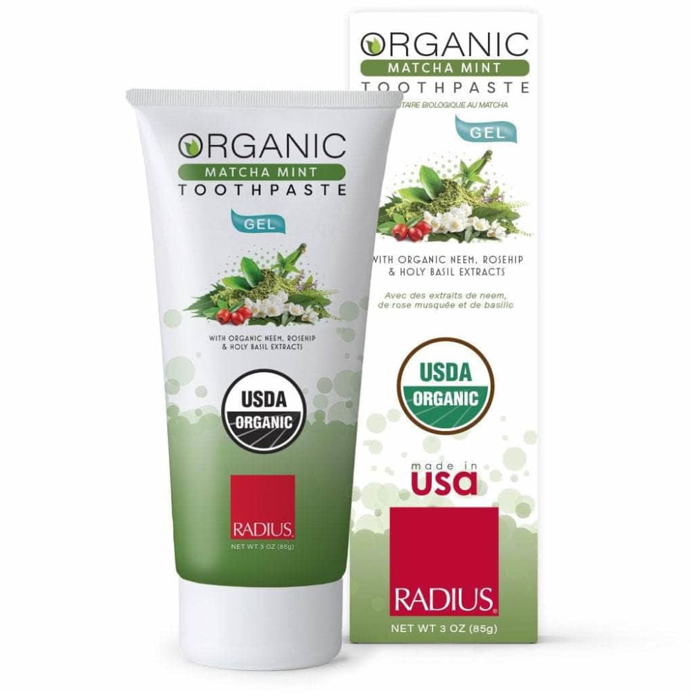 Radius Radius Toothpaste Gel Matcha Mint, 3 oz