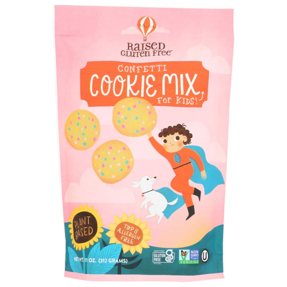 RAISED GLUTEN FREE: Confetti Cookie Mix 11 oz (Pack of 3) - RAISED GLUTEN FREE
