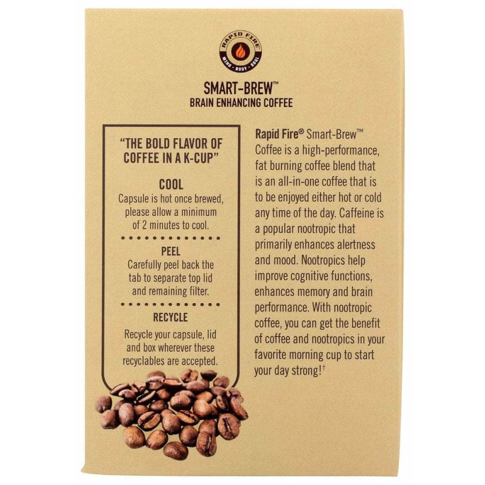 RAPID FIRE Grocery > Beverages > Coffee, Tea & Hot Cocoa RAPID FIRE: Coffee Pods Smart Brew, 1 ea