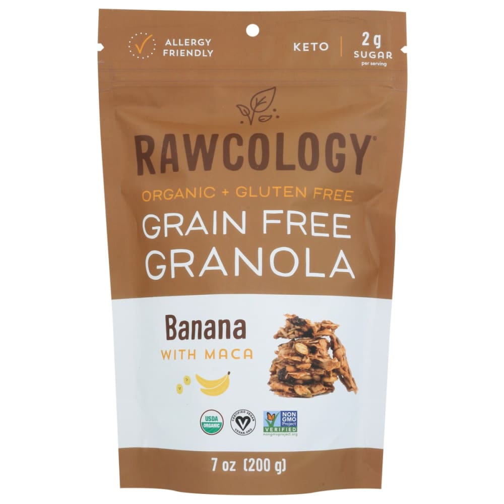 RAWCOLOGY: Granola Gf Ban Maca Org 7 OZ (Pack of 3) - RAWCOLOGY