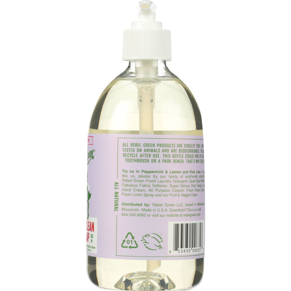REBEL GREEN: Handsoap Lavender Grapefruit 16.9 oz - Beauty & Body Care > Soap and Bath Preparations > Soap Liquid - REBEL GREEN