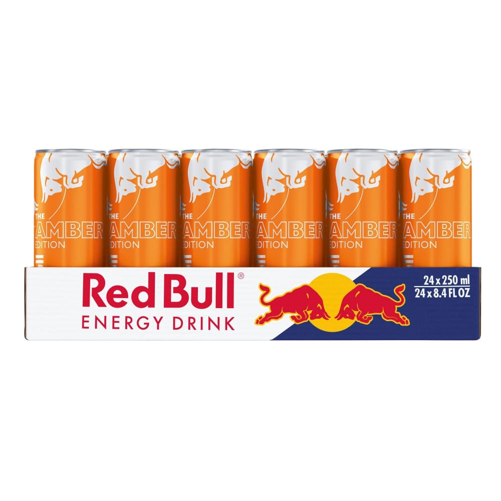 Red Bull Amber Edition Strawberry Apricot 24 pk./8.4 oz. - Home/Grocery Household & Pet/Beverages/Sports & Nutritional Drinks/ - Red Bull