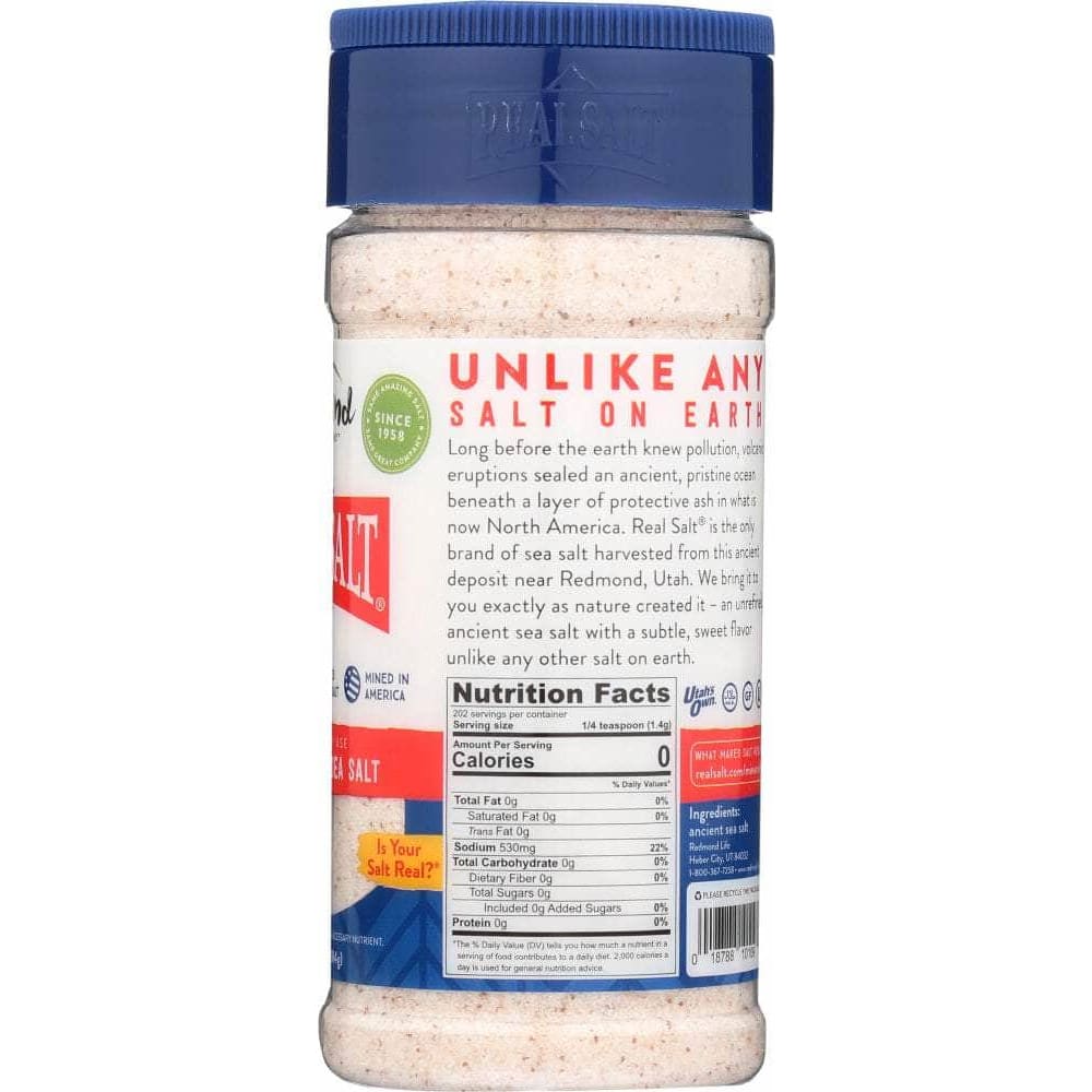 Redmond Redmond Realsalt Nature's First Sea Salt Fine, 9 oz