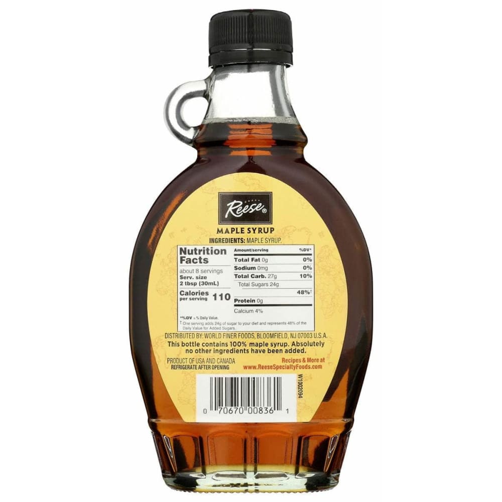 REESE Grocery > Breakfast > Breakfast Syrups REESE: Pure Maple Syrup, 8 oz