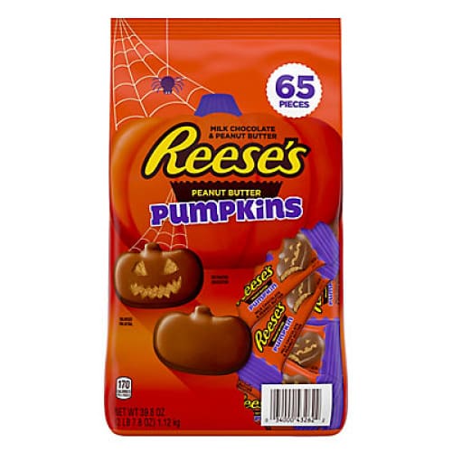 Reese’s Milk Chocolate Peanut Butter Pumpkins Candy Halloween Bulk Bag 65 Pc./39.8 oz. - Home/Clearance/Clearance Seasonal/ - ShelHealth