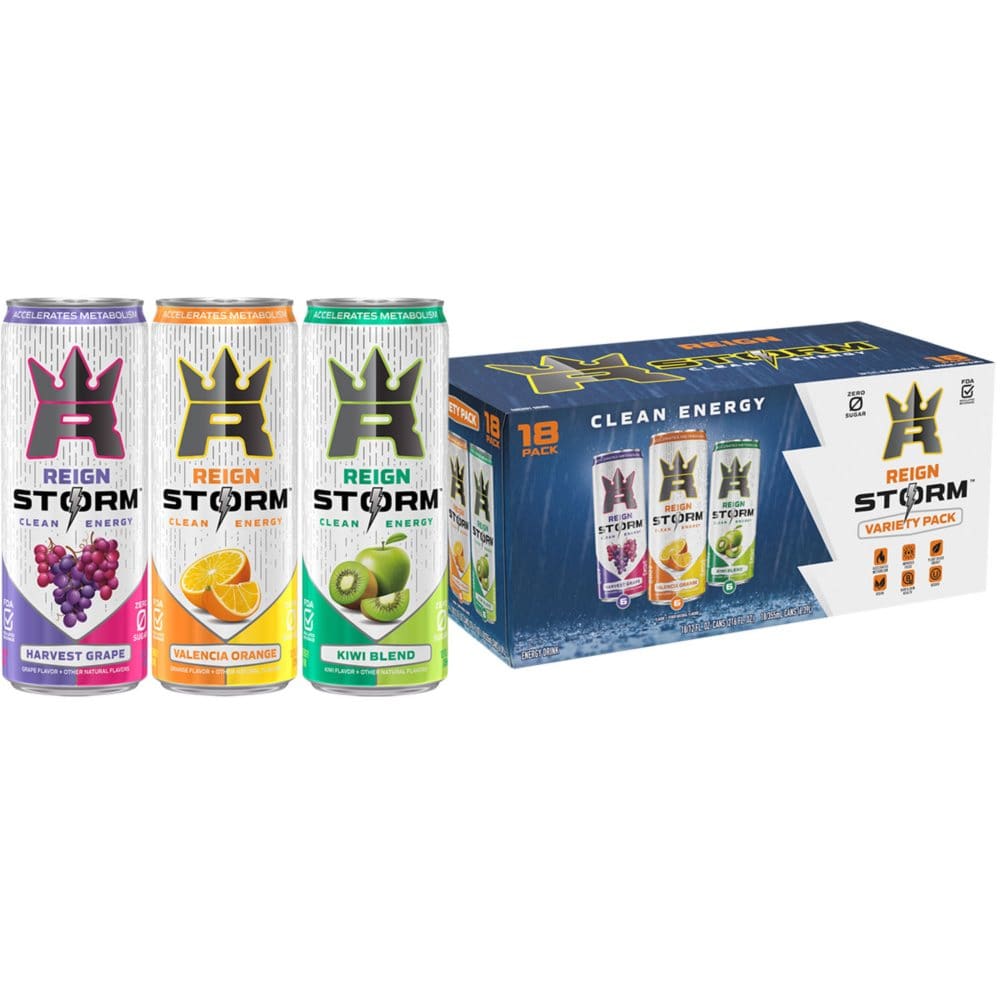 Reign Storm Variety Pack (12 fl. oz. 18 pk.) - Reign Storm - ShelHealth