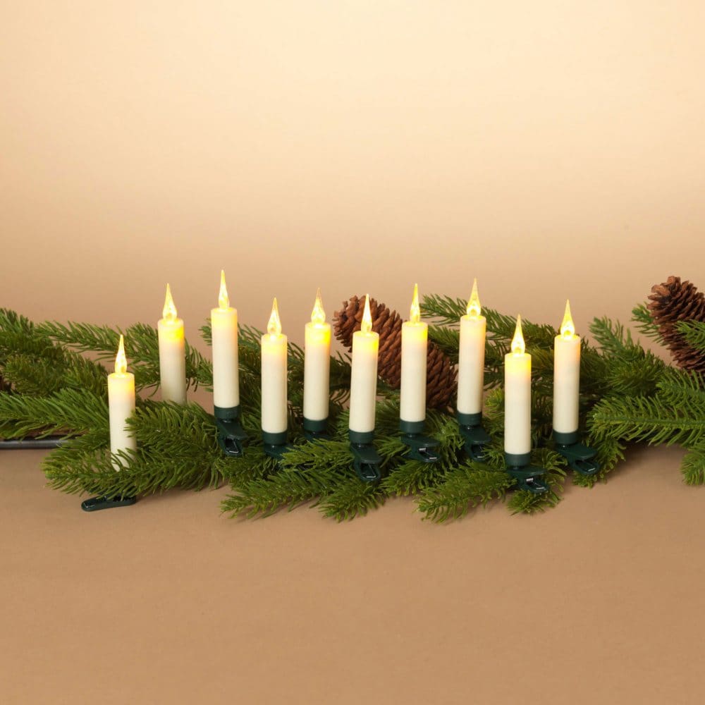 Remote Control Clip-On 4.13H LED Candles - Set of 10 - Harvest Indoor Decor - ShelHealth