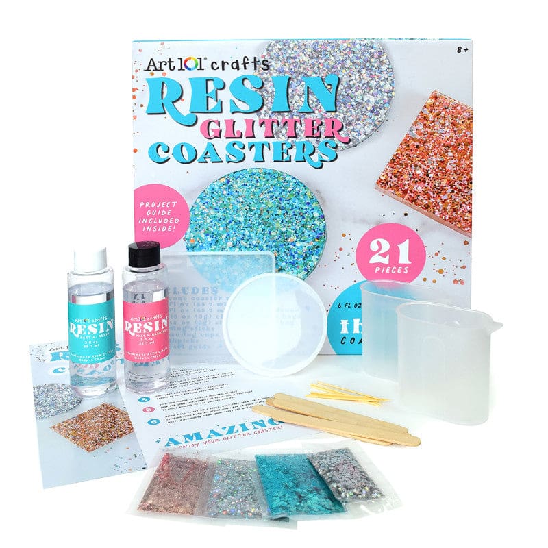 Resin Glitter Coasters Kit - Art & Craft Kits - Art 101 / Advantus