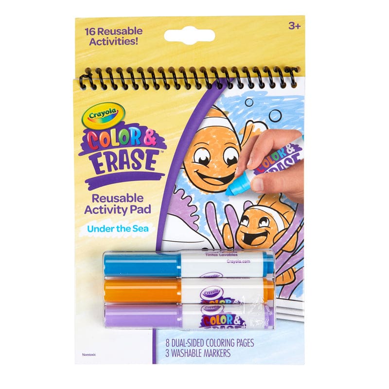 Reusable Activity Pad Under The Sea (Pack of 8) - Art & Craft Kits - Crayola LLC