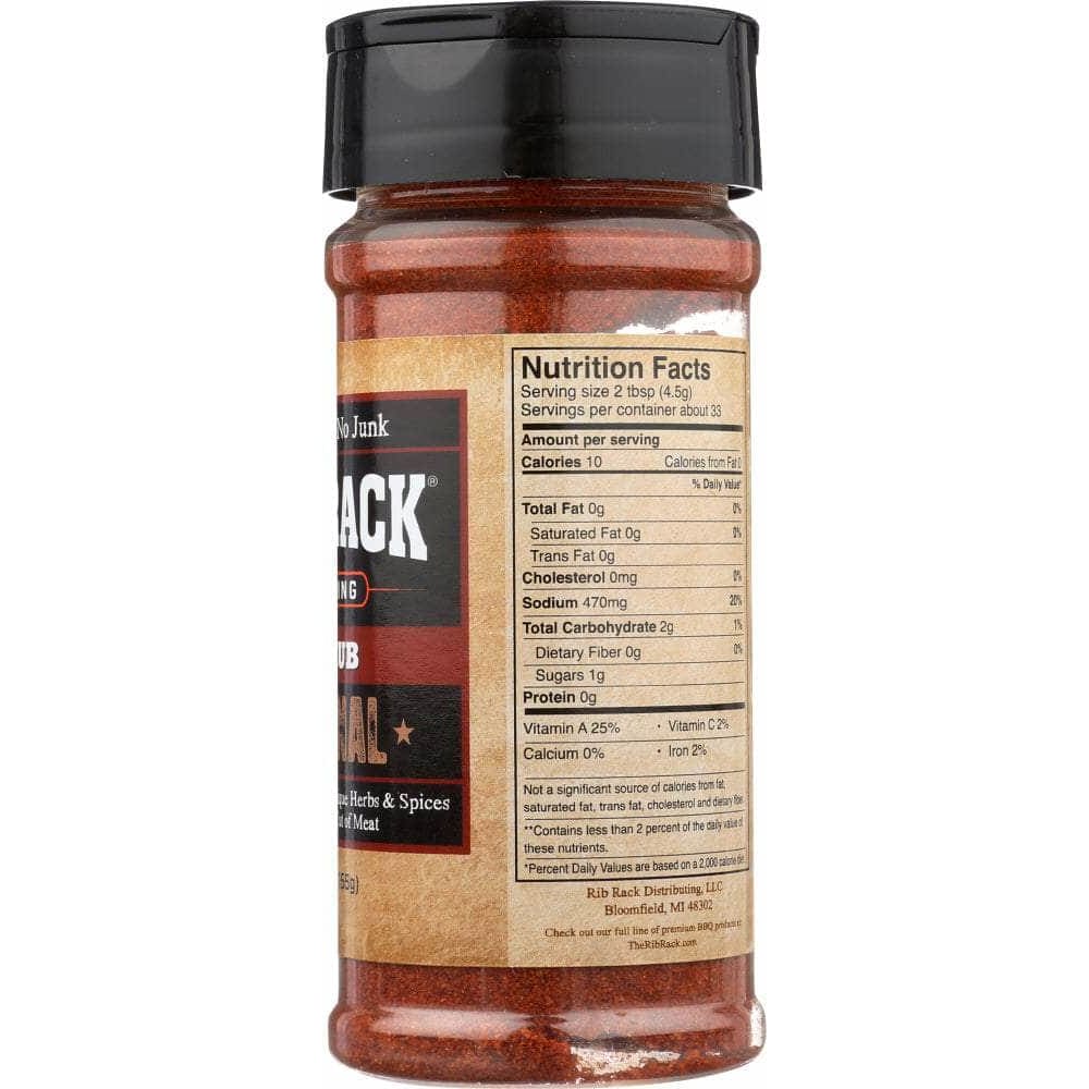 Rib Rack Rib Rack Original Dry Rub Seasoning, 5.5 Oz