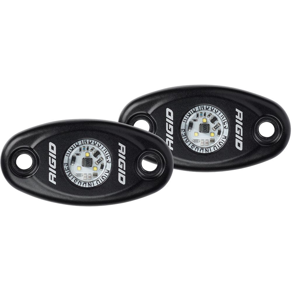 RIGID Industries A-Series Black High Power LED Light - Pair - Natural White - Lighting | Interior / Courtesy Light - RIGID Industries