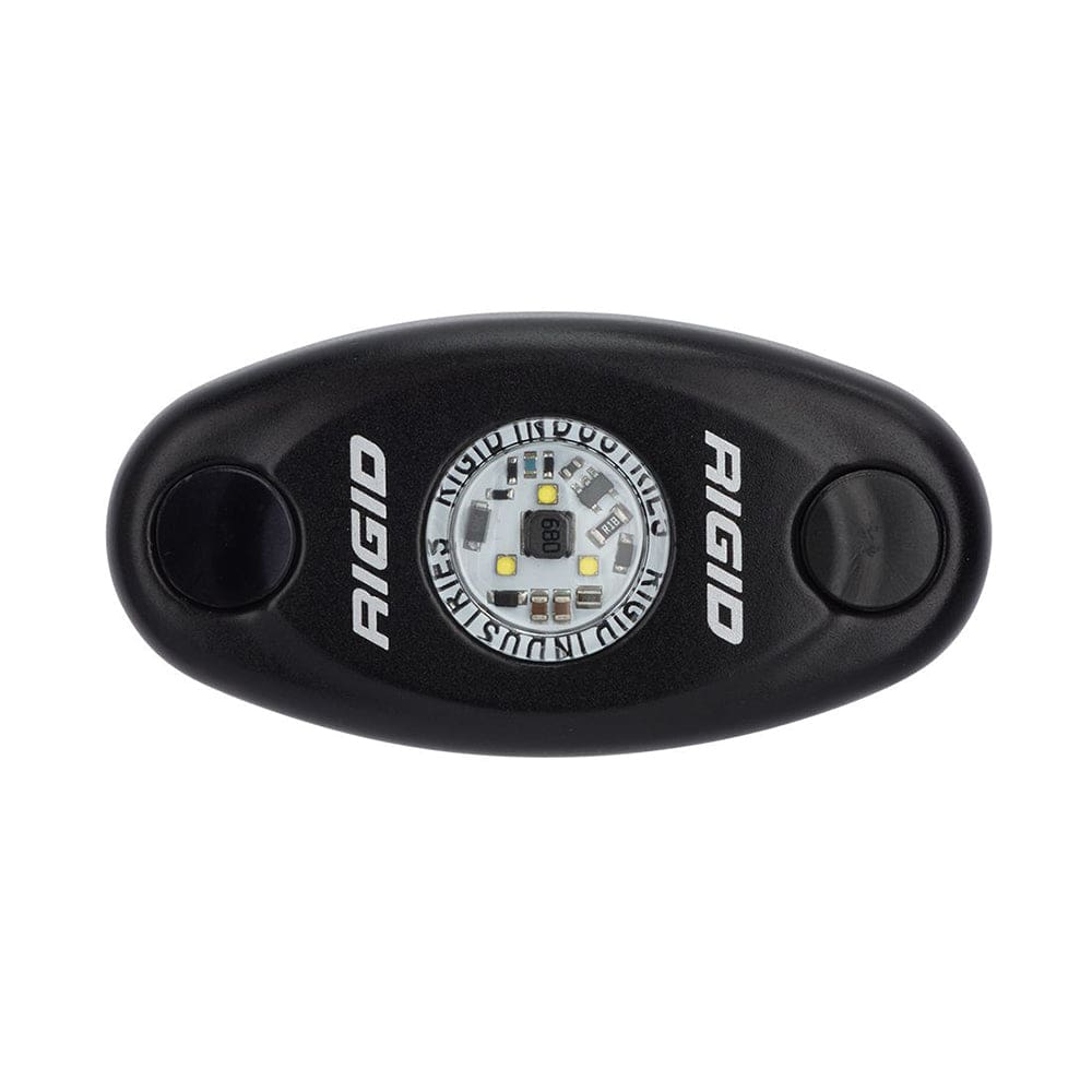 RIGID Industries A-Series Black High Power LED Light Single - Cool White - Lighting | Interior / Courtesy Light - RIGID Industries
