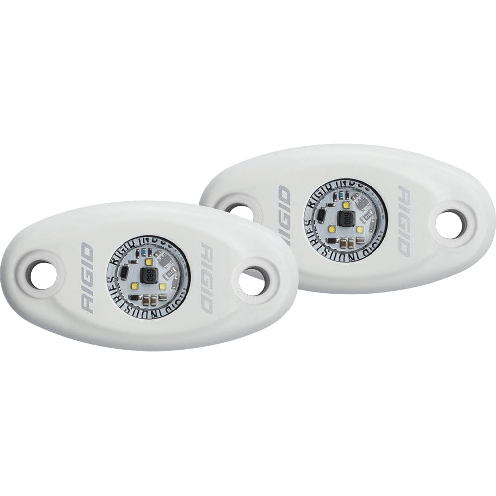 RIGID Industries A-Series White High Power LED Light - Pair - Cool White - Lighting | Interior / Courtesy Light - RIGID Industries