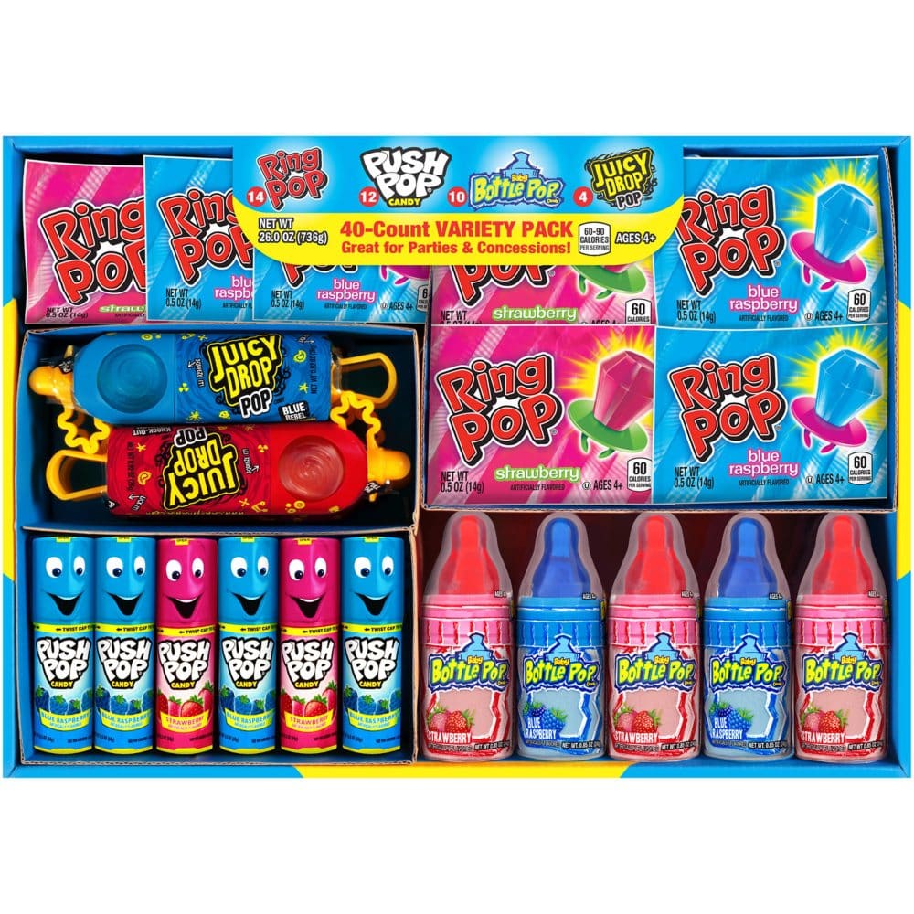 Ring Pop Baby Bottle Lollipop Variety Pack (40 ct.) - Candy - Ring