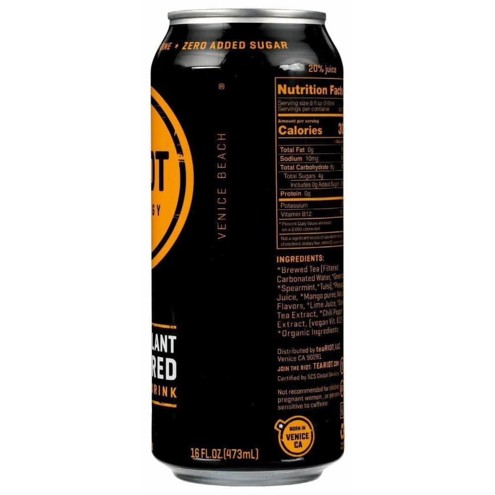 RIOT ENERGY Riot Energy Drink Mango Riot Energy, 16 Fo