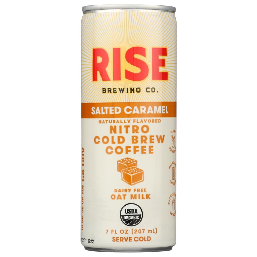 RISE BREWING CO: Salted Caramel Latte Cold Brew Coffee 7 fo (Pack of 5) - Grocery > Beverages > Coffee Tea & Hot Cocoa - RISE BREWING