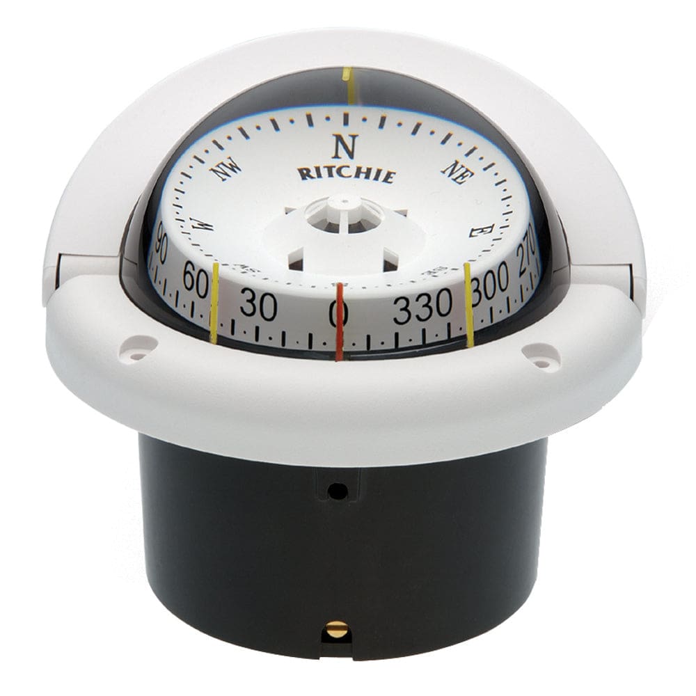 Ritchie HF-743W Helmsman Compass - Flush Mount - White - Marine Navigation & Instruments | Compasses - Ritchie