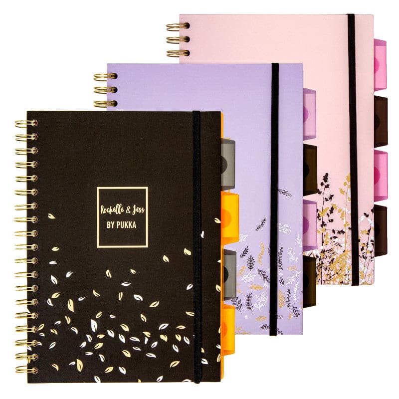 Rochelle & Jess B5 Project Book 3Ct - Note Books & Pads - Pukka Pads