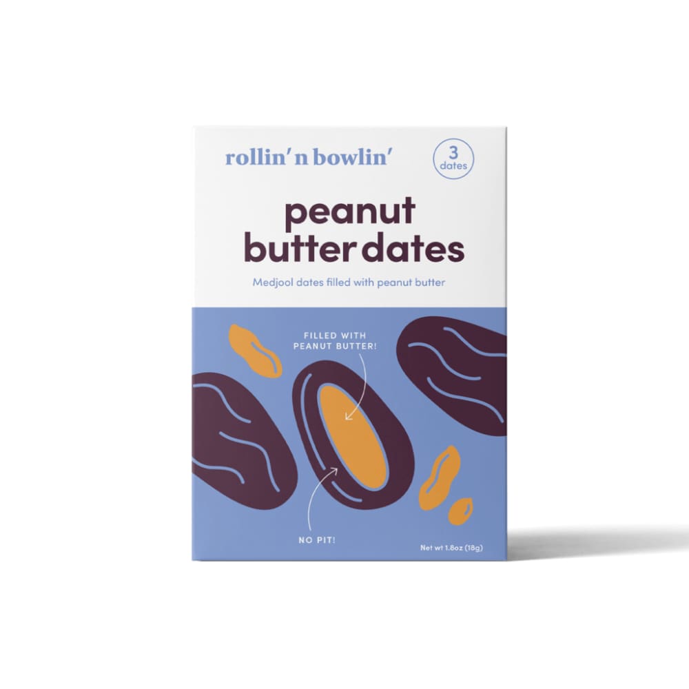 ROLLIN N BOWLIN ROLLIN N BOWLIN Dates Peanut Butter Fill, 1.8 oz