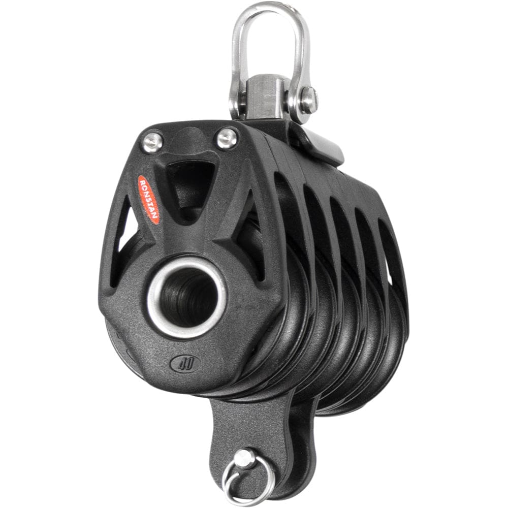 Ronstan Series 40 Orbit BB Quin Block w/ Becket & Swivel Shackle - Sailing | Blocks - Ronstan