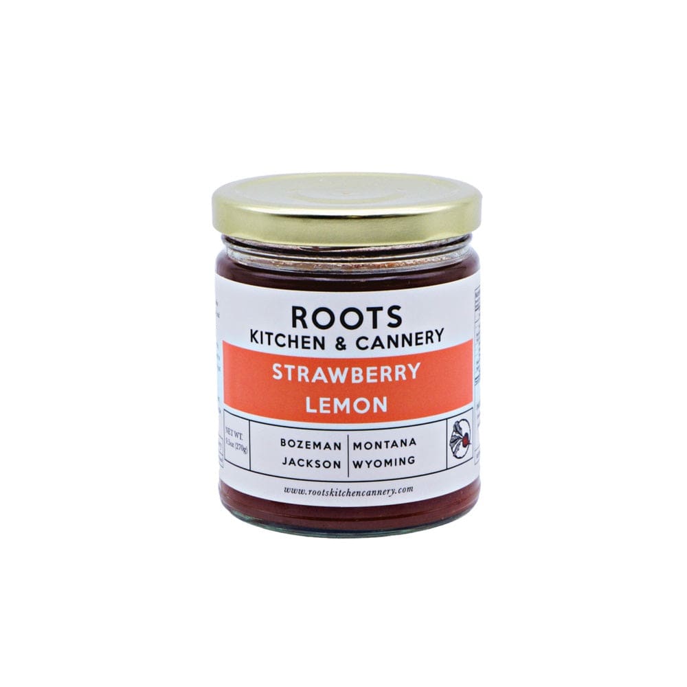 ROOTS KITCHEN & CANNERY: Strawberry Lemon Jam 9.5 oz (Pack of 4) - Grocery > Pantry > Jams & Jellies - ROOTS KITCHEN & CANNERY