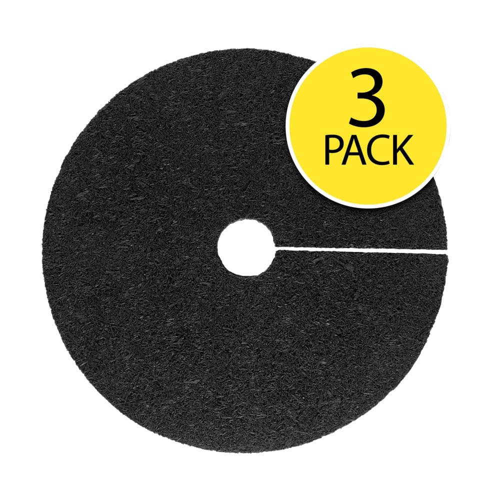 Rubberific 24 Rubber Tree Rings 3 pk. - Black - Rubberific