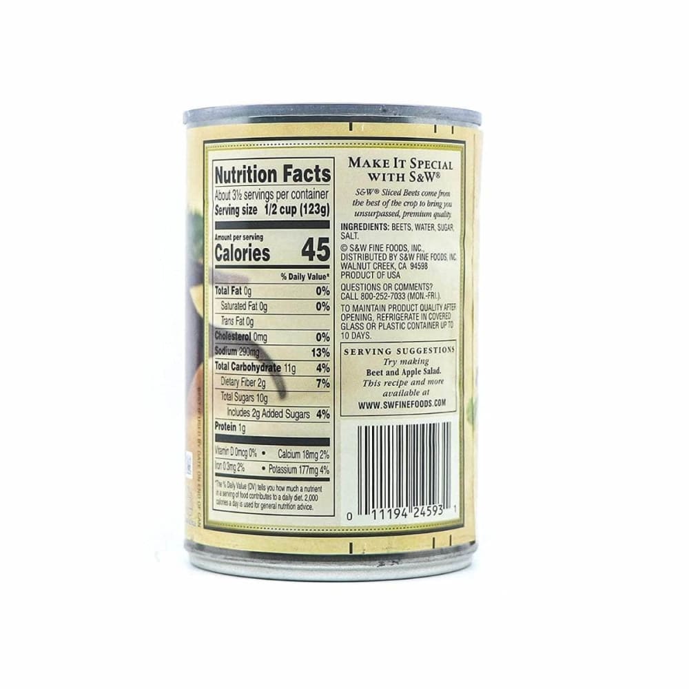 S & W Grocery > Pantry S & W Sliced Beets, 14.5 oz