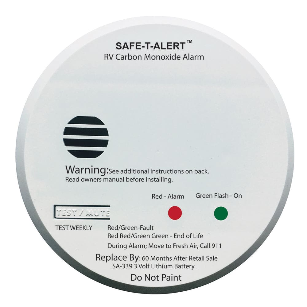 Safe-T-Alert SA-339 White RV Battery Powered CO2 Detector - Automotive/RV | Fume Detectors - Safe-T-Alert