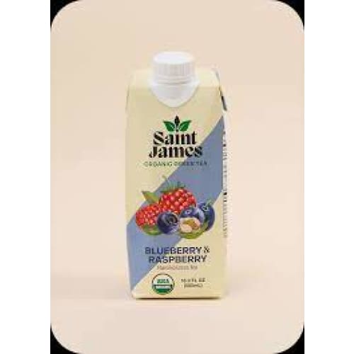 SAINT JAMES BRANDS LLC: Tea Blbry Raspbry Grn Org 16.9 FO (Pack of 5) - Beverages > Coffee Tea & Hot Cocoa - SAINT JAMES BRANDS LLC