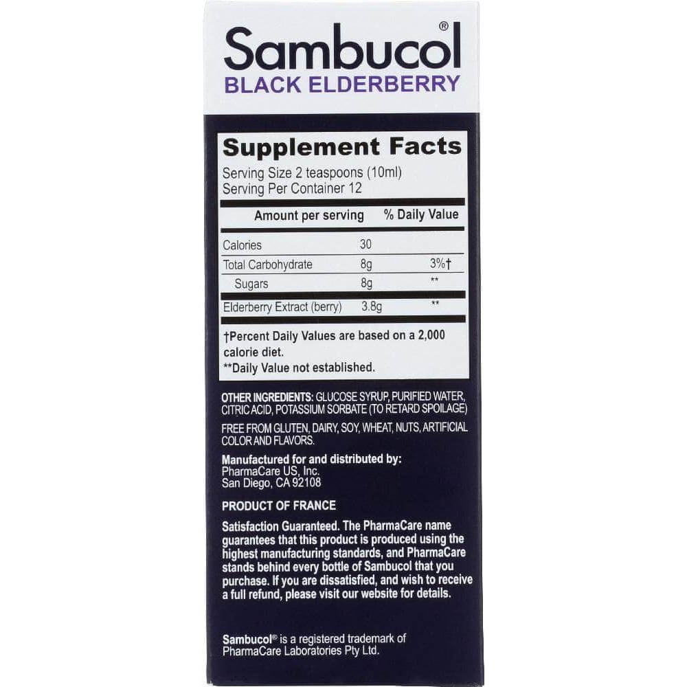 SAMBUCOL Sambucol Black Elderberry Immune System Support Original Formula, 4 Oz