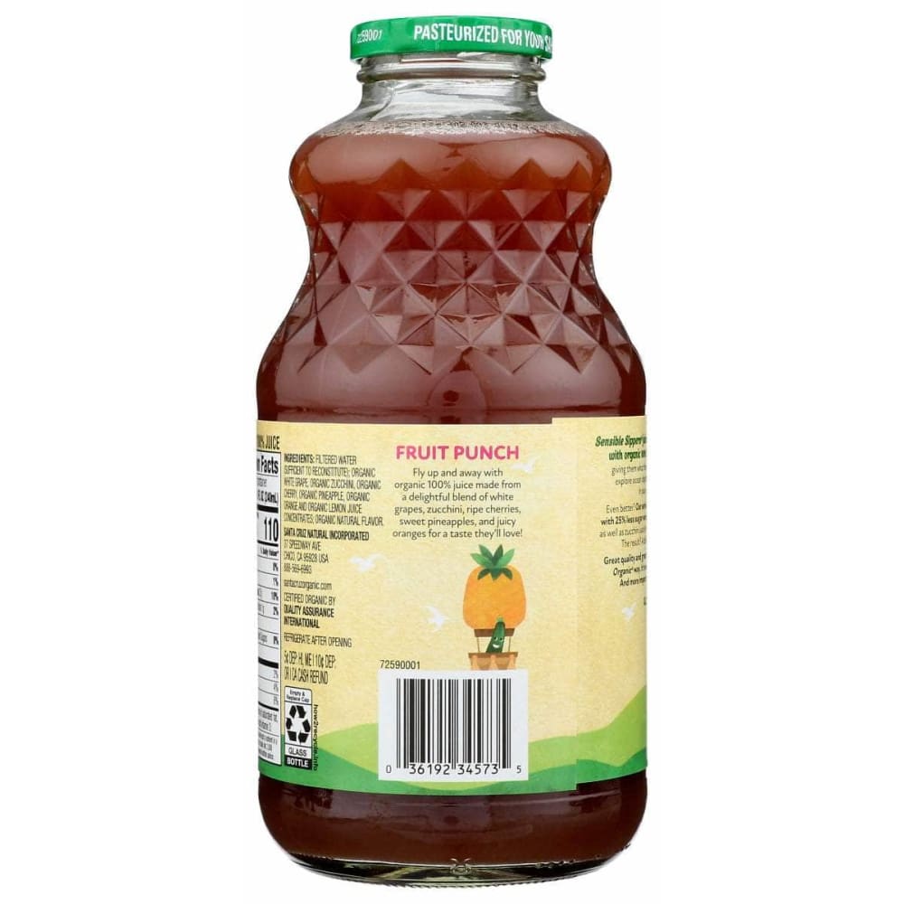 SANTA CRUZ Grocery > Beverages > Juices SANTA CRUZ: Organic Sensible Sippers Fruit Punch, 32 fo