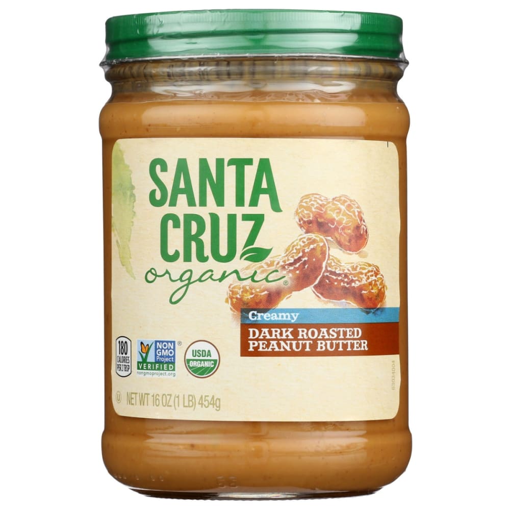 SANTA CRUZ: Peanut Btr Crm Dkrst Org 16 OZ (Pack of 4) - SANTA CRUZ