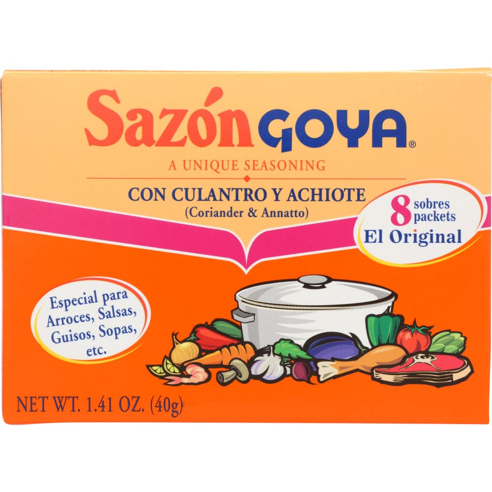 SAZON GOYA: With Coriander & Annatto 1.41 oz (Pack of 6) - SAZON GOYA