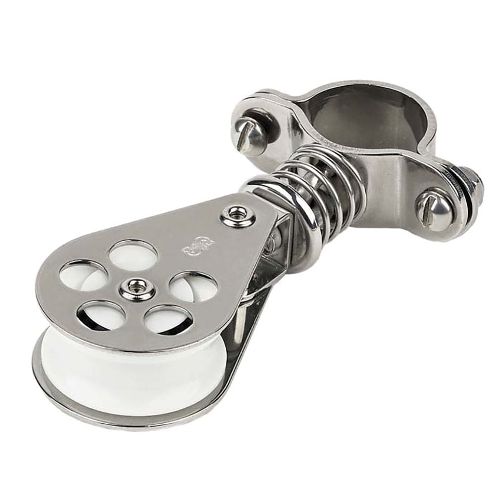 Schaefer Pulpit Furling Lead Spring Loaded Block - 1 Ball Bearing - Sailing | Blocks - Schaefer Marine