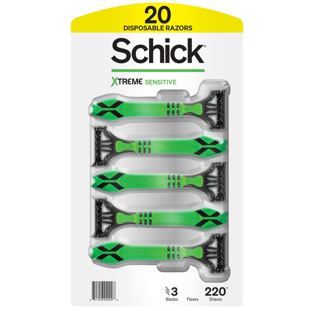 Schick Xtreme 3 Sensitive Menβs Disposable Razor 20 ct. - Schick