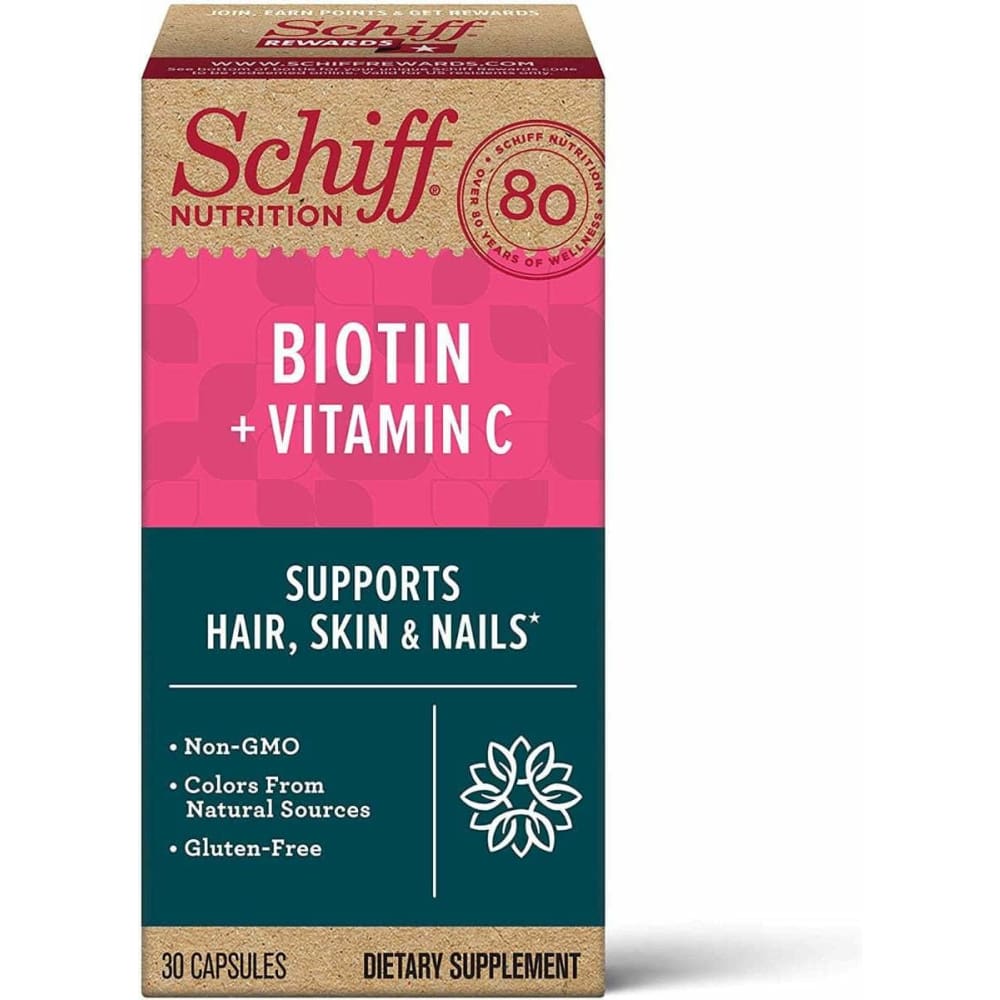 SCHIFF BIO FOODS SCHIFF BIO FOODS Biotin Vitamin C, 30 cp